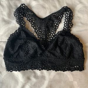 Aerie Black Lacy Bralette